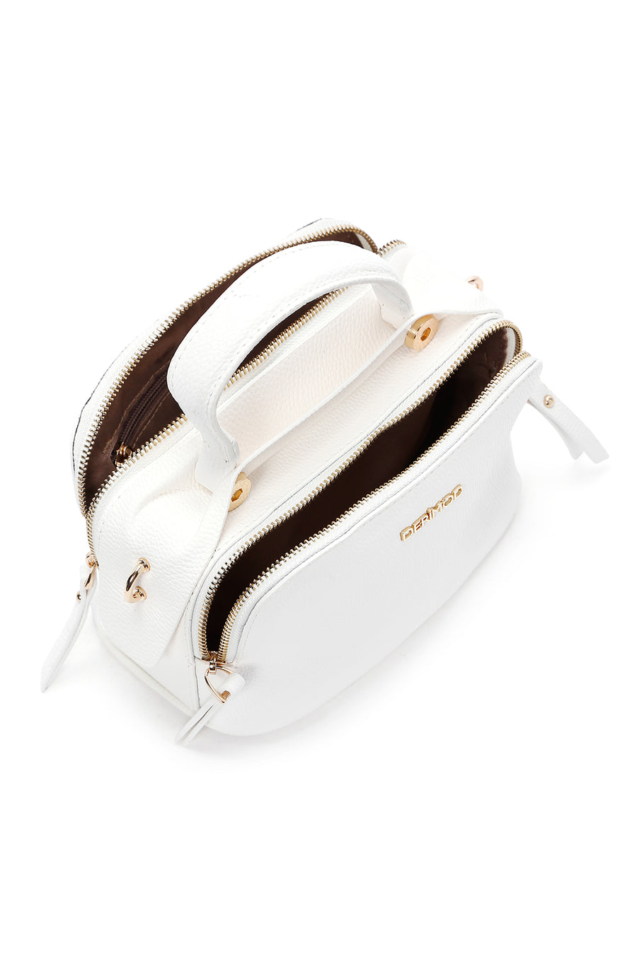 Women's White Long Strap Crossbody Bag