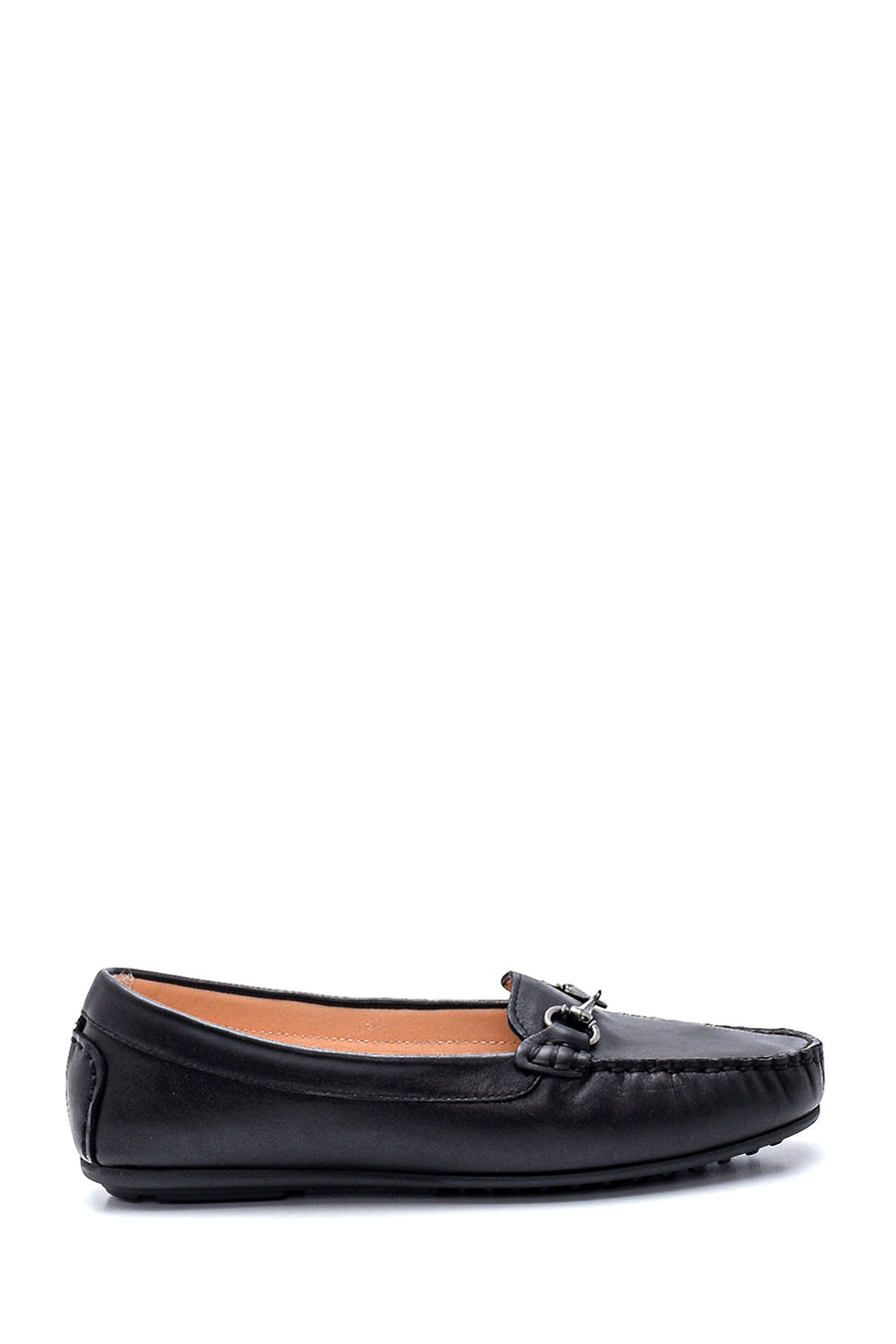 Women's Leather Buckle Loafer 21WFD290518 | Derimod