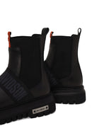 Harley Davidson Male Black Polperro Leather Chelsea Boots | Derimod