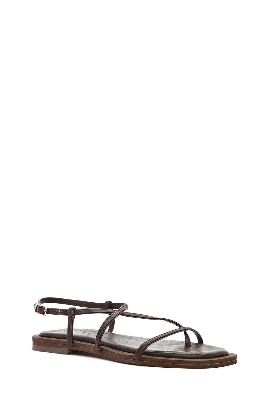Women's Brown Flip-Flop Leather Sandals