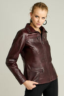 VERA WOMEN'S LEATHER JACKET | Derimod