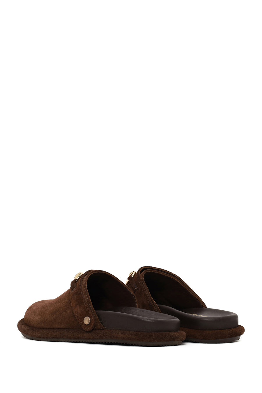 Woman Brown Suede Mule Slipper
