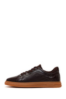 Male Brown Lace-up Leather Sneaker | Derimod