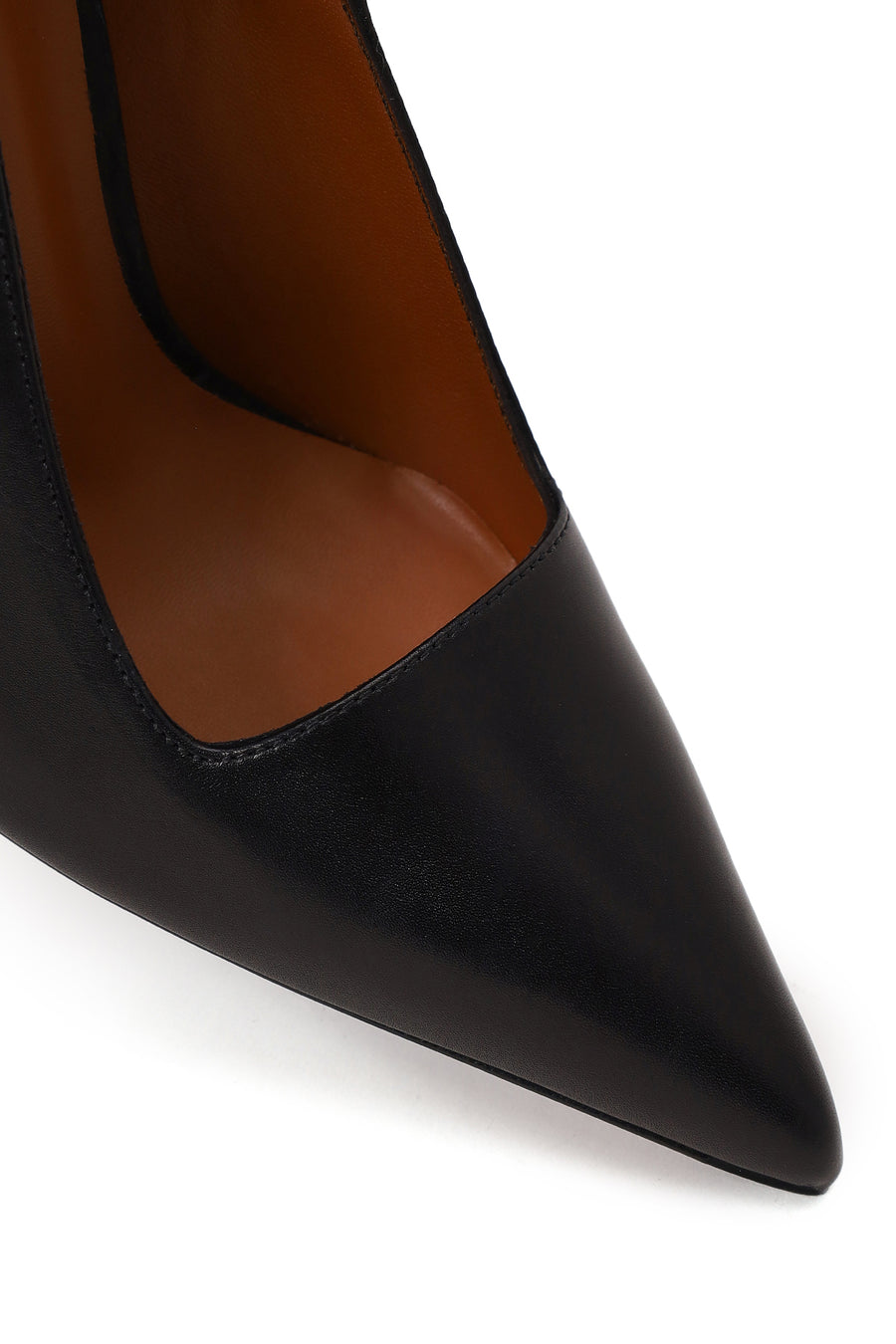 Kadın Siyah İnce Topuklu Deri Stiletto