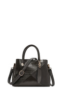 Women's Gray Long Strap Crocodile Handbag | Derimod