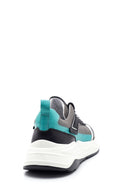 Men's Leather Stripe Detailed Sneaker | Derimod