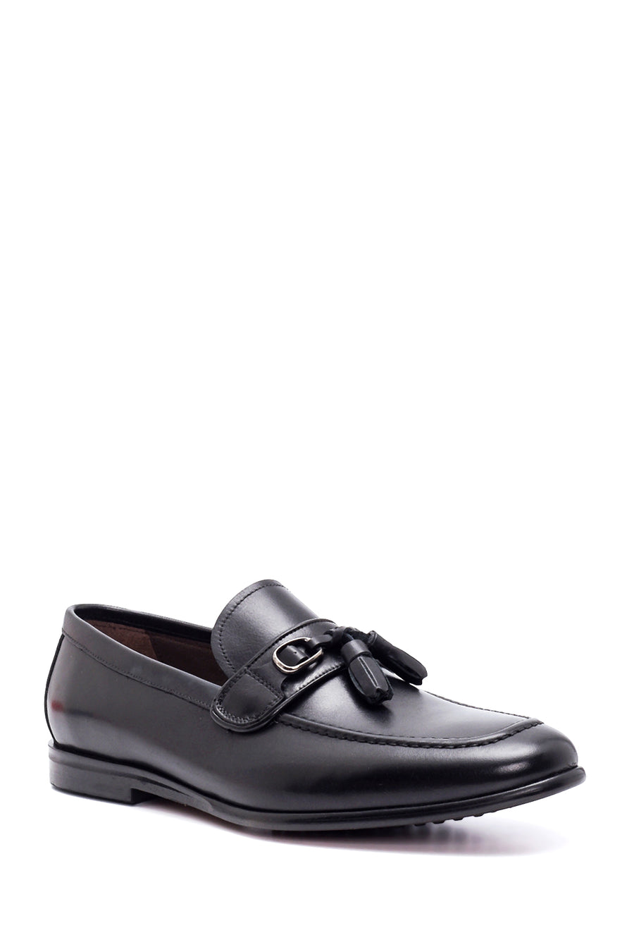 Erkek Siyah Deri Klasik Loafer