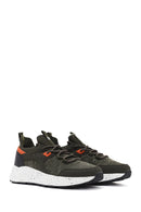 Derimod Zero Men's Green Lace Up Fabric Sneaker | Derimod