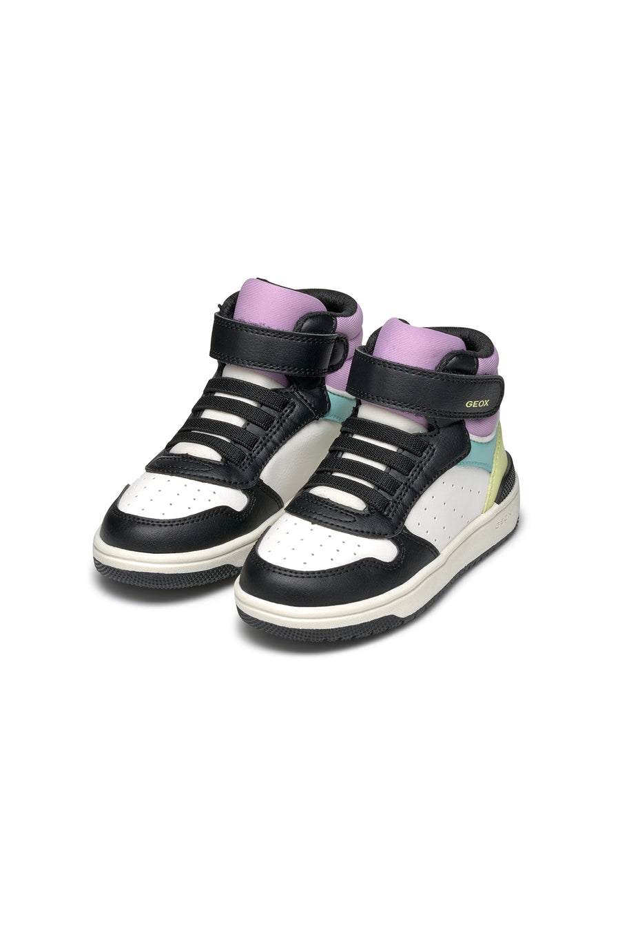 Geox Girls Multicolor Washiba Lace-Up Ankle Sneakers