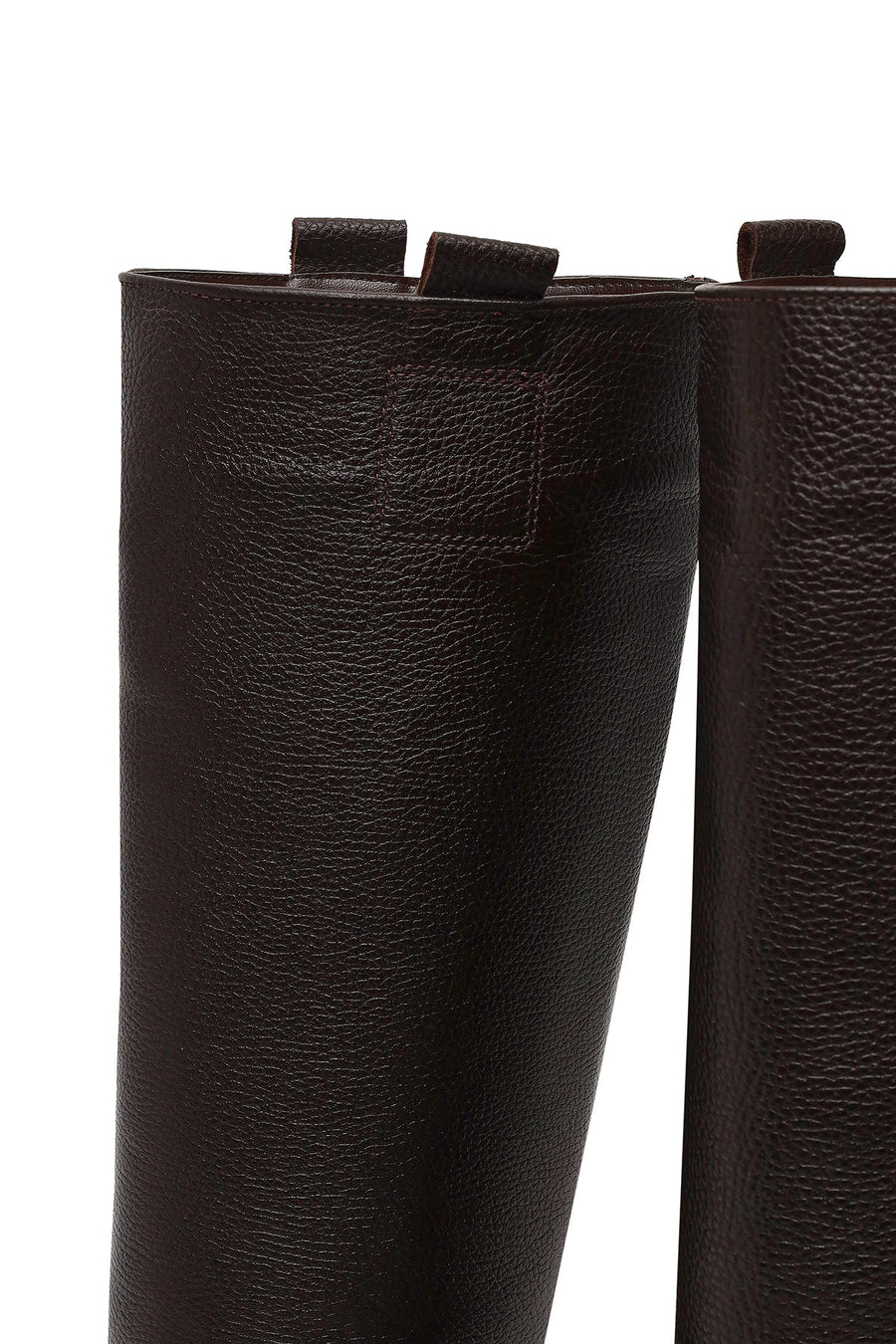 Women's Brown Thick-Soled Leather Boot