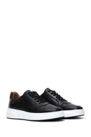 Men's Black Lace-up Leather Sneaker | Derimod
