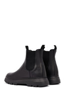 Male Black Leather Chelsea Boots | Derimod