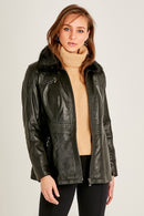 Mira (plus) Women's Black Coat | Derimod