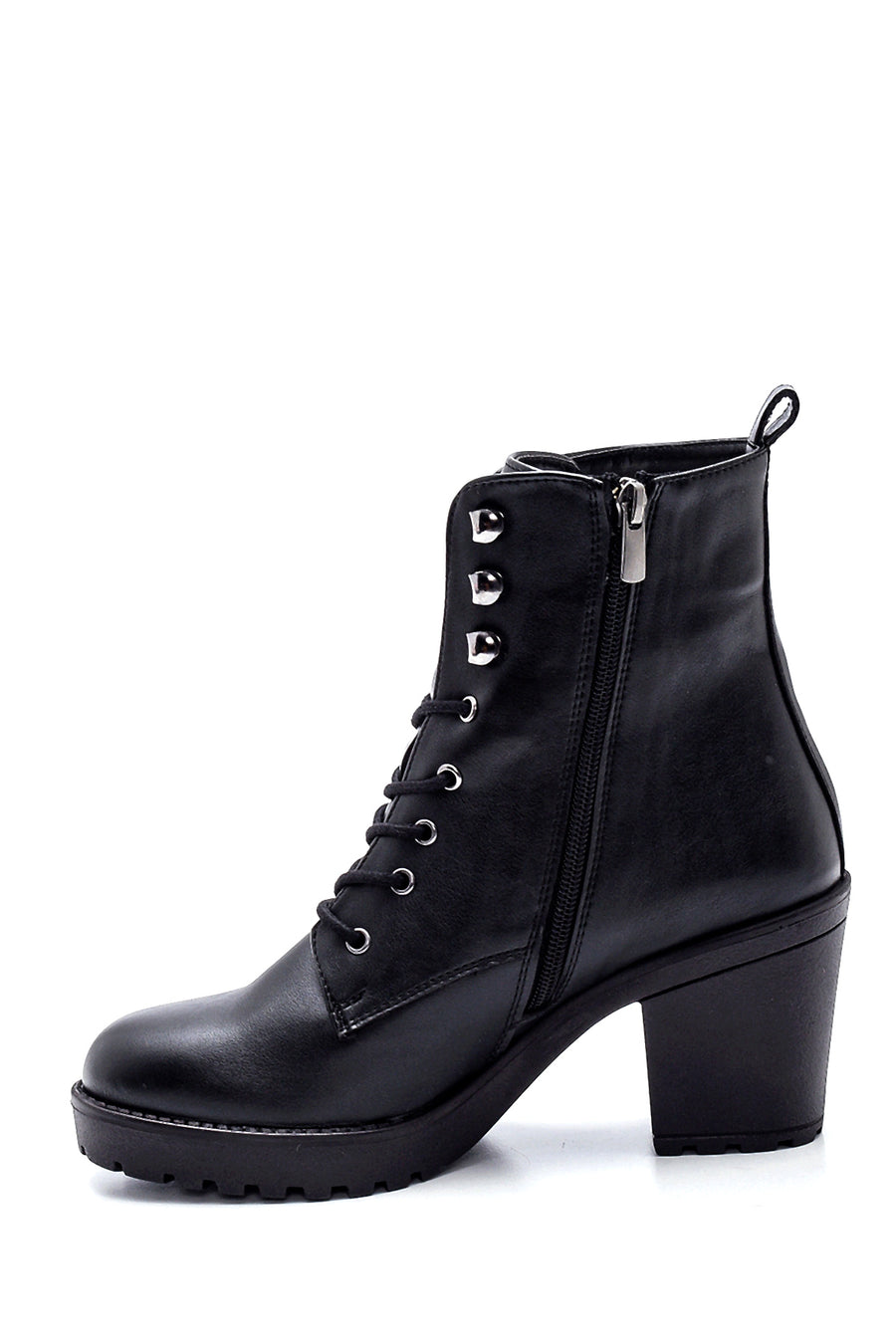 Women's Zippered Heeled Boots