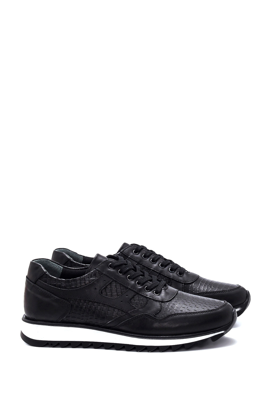 Men's Leather Patterned Sneaker