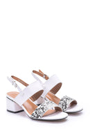 Women's Crocodile Detailed Heeled Shoes | Derimod