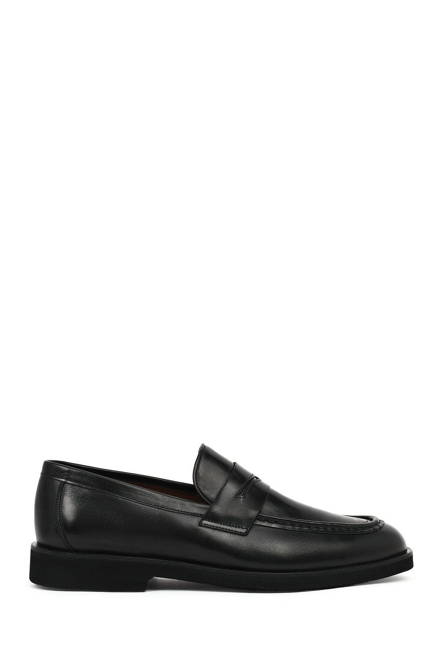 Erkek Siyah Deri Klasik Loafer 26SFD601818 | Derimod
