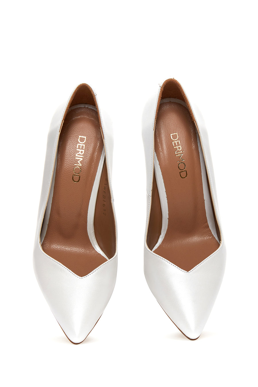 Kadın Beyaz Deri Stiletto