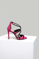 Suede Women's Heeled Sandals | Derimod