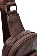 Men's Brown Mini Crossbody Bag | Derimod