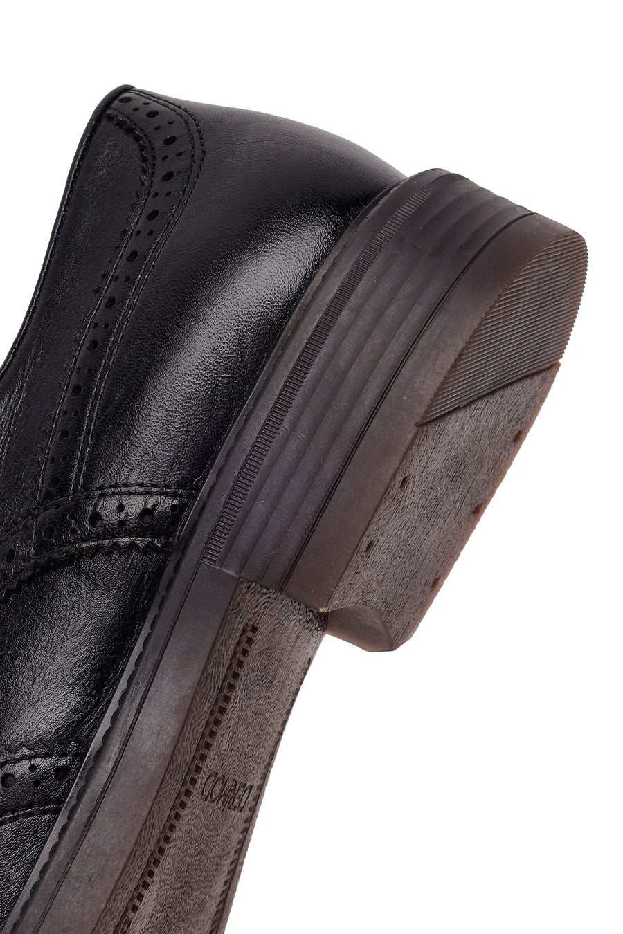 Male Black Lace-up Leather Casual Shoes