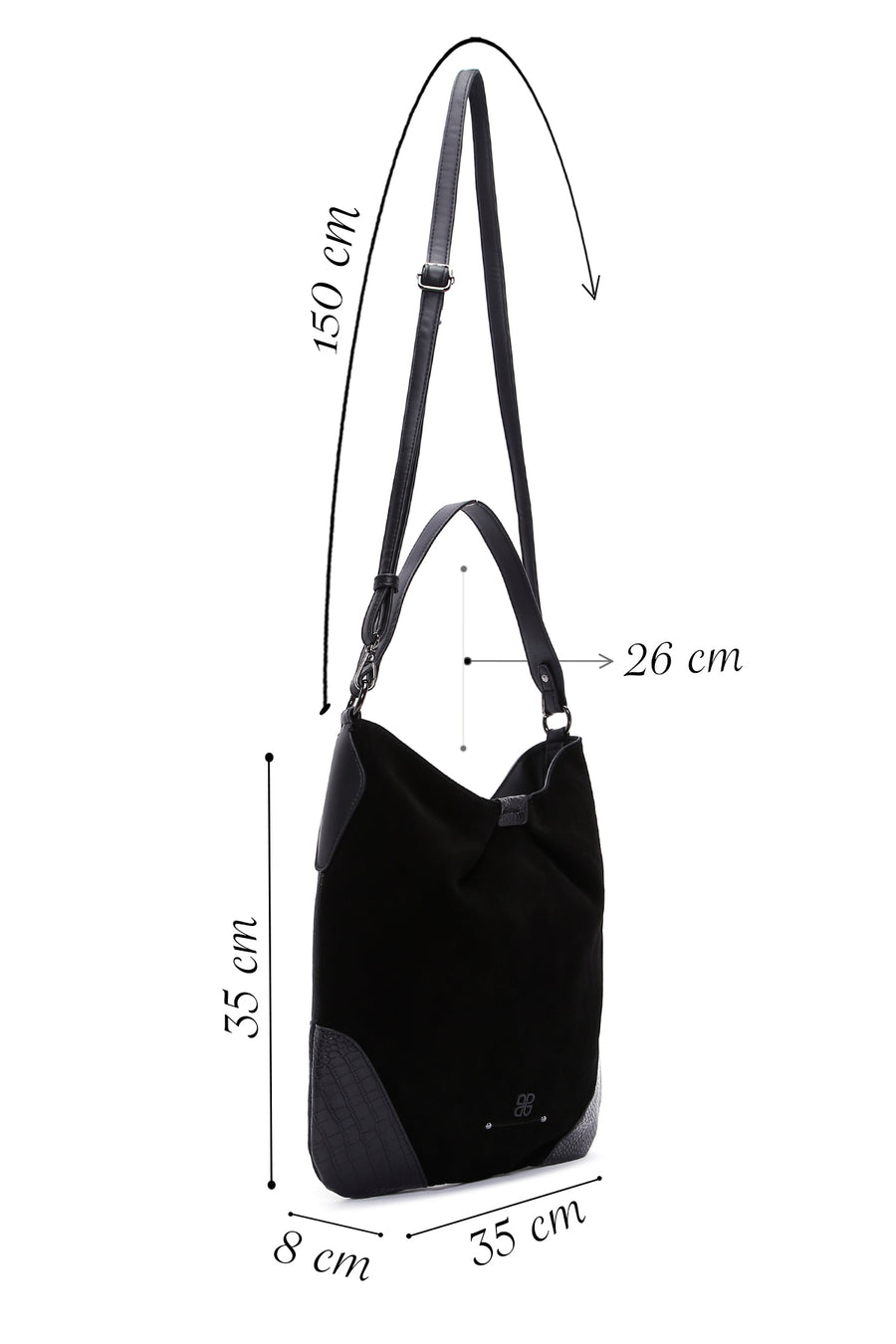 Women's Black Shoulder Bag