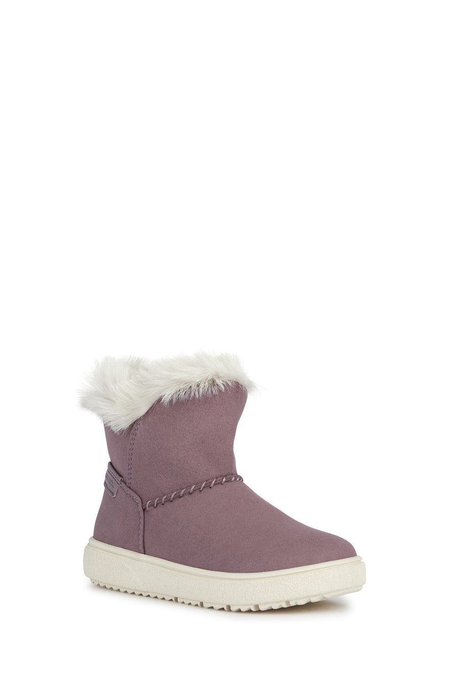 Geox Girl Purple Theleven Suede Leather Outdoor Boots