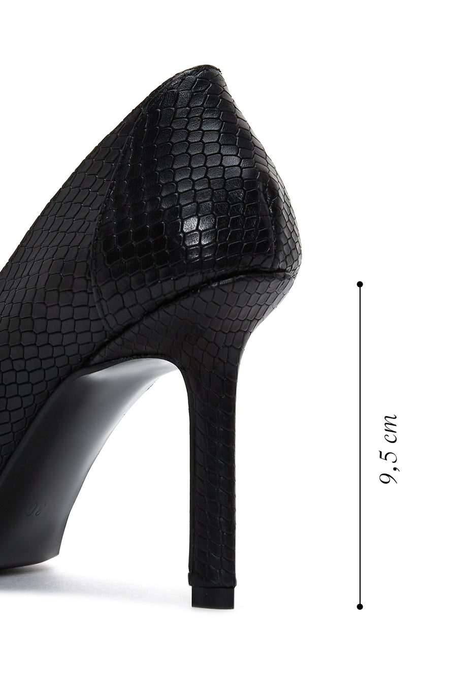 Kadın Siyah Desenli Stiletto