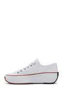 Women's White Thick Soled Sneaker | Derimod