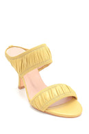 Women's Leather Heeled Slippers | Derimod