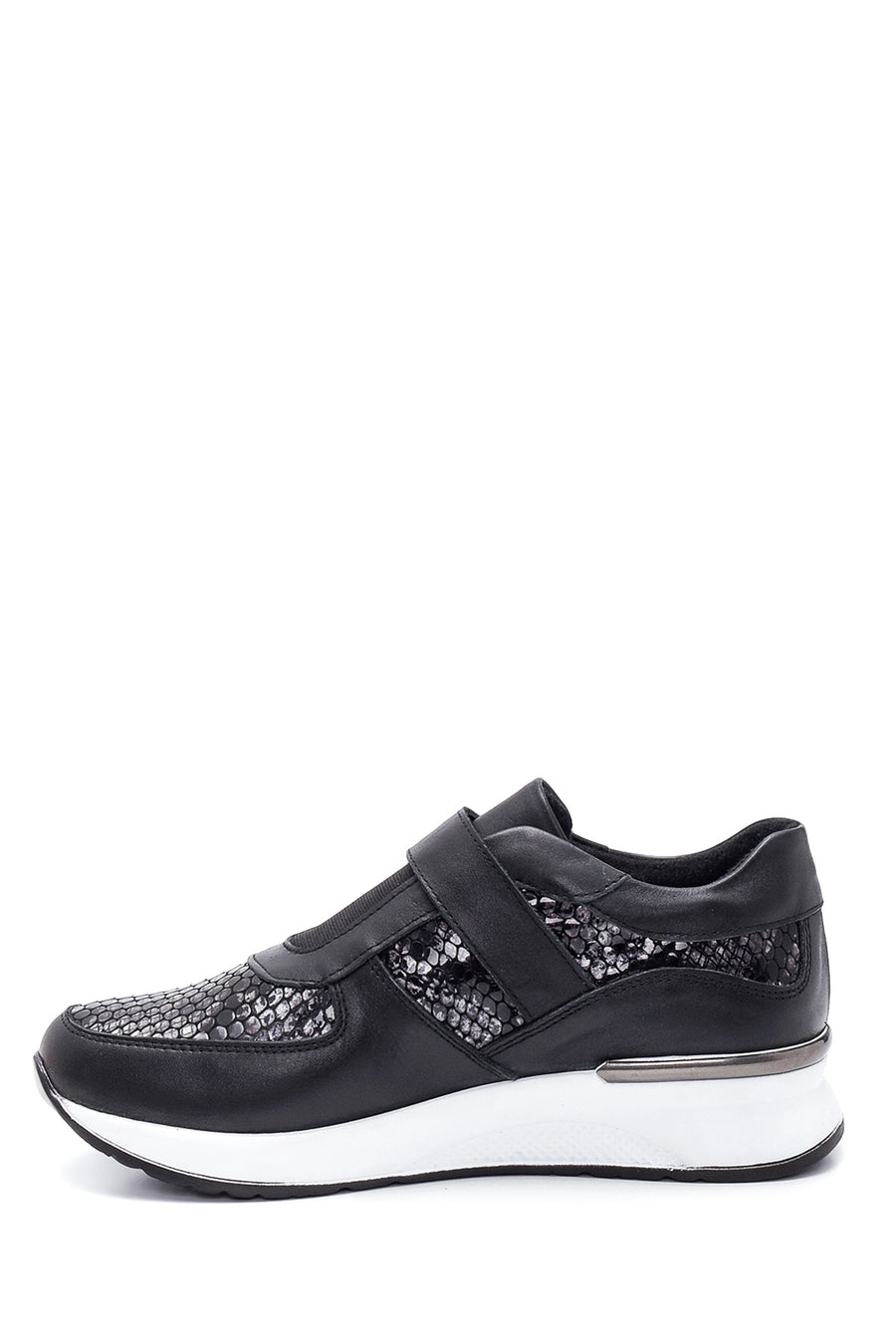 Women's Leather Snake Pattern Shoes