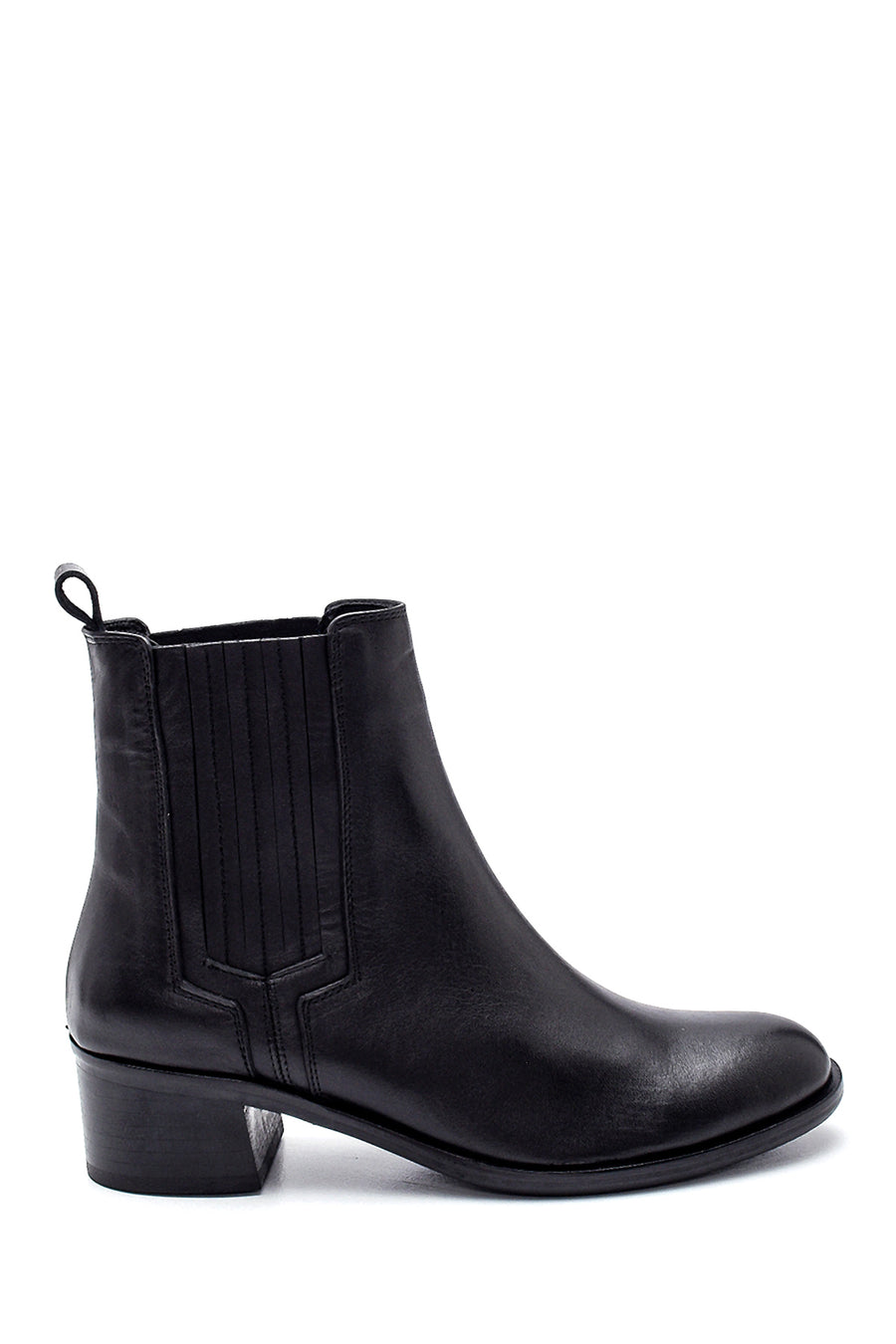 Women's Leather Short Heeled Boots 21WFD150218 | Derimod