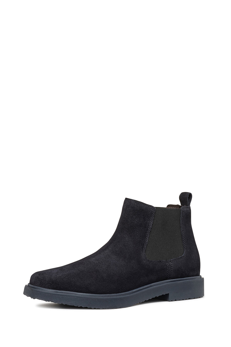 Geox Men's Navy Blue Ghete Leather Chelsea Boots