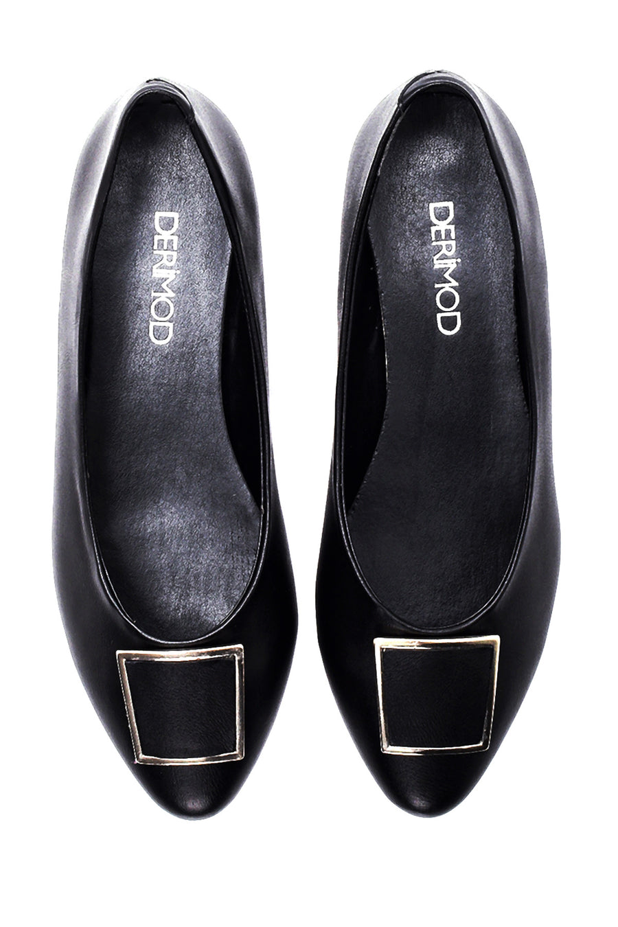 Women's Black Buckle Classic Ballet Ballet