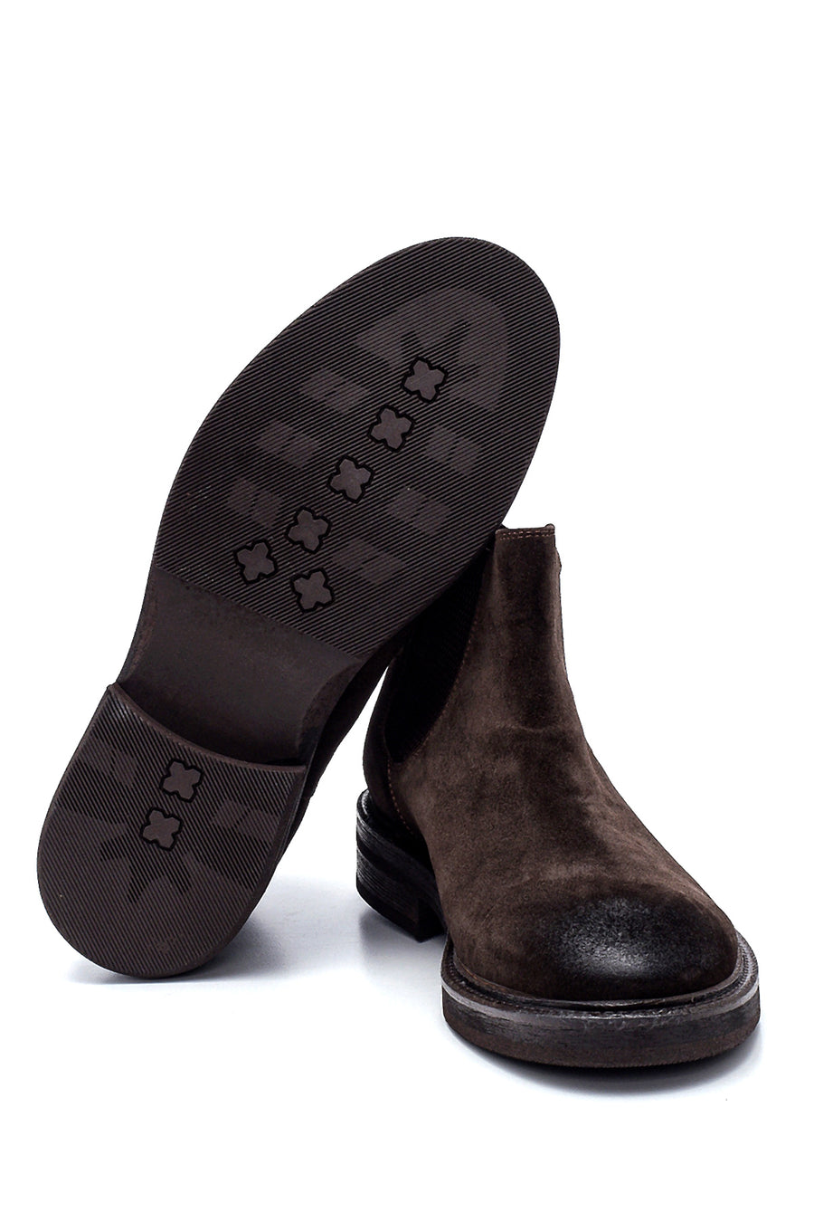 Men's Leather Suede Chelsea Boots