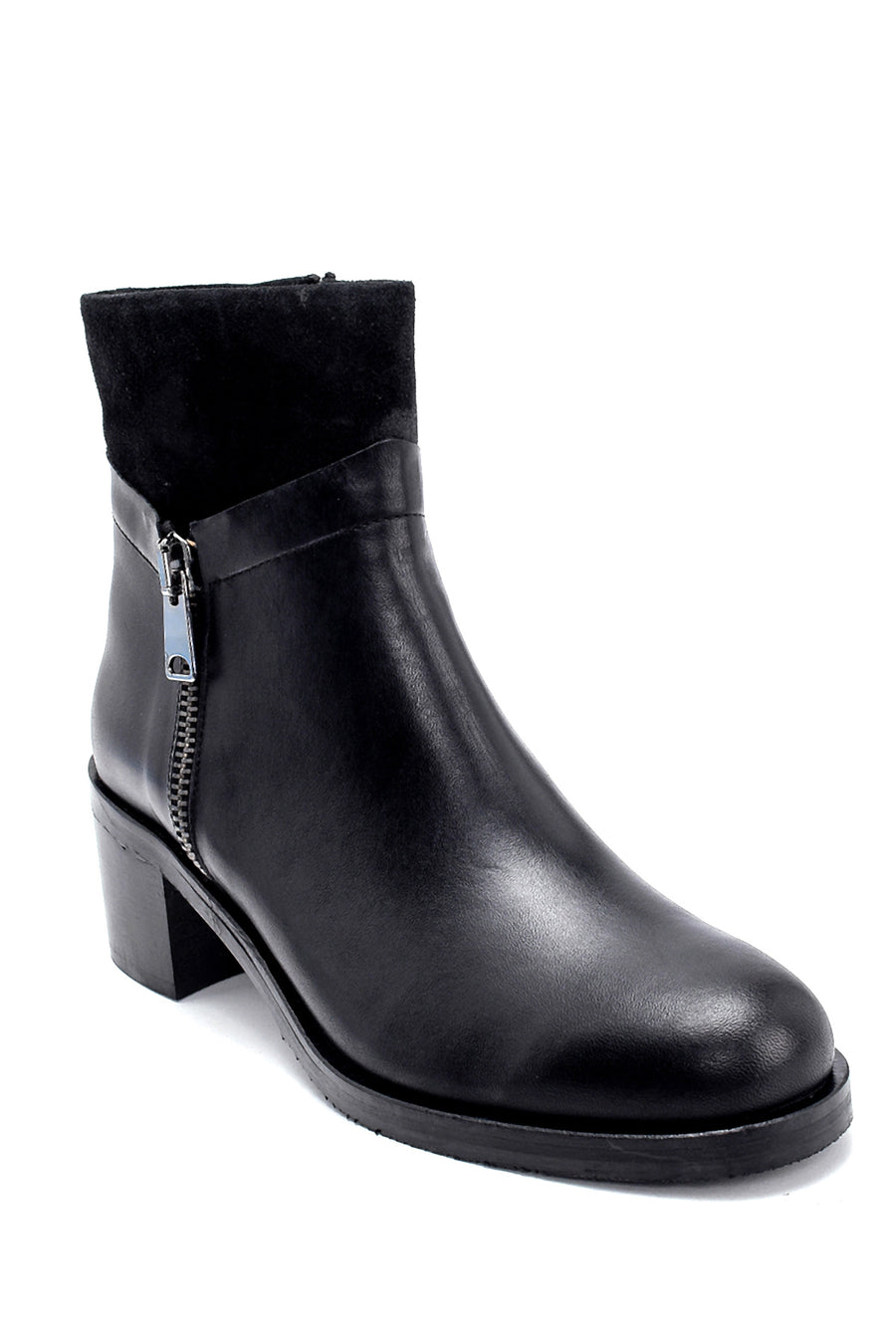 Women's Leather Heeled Boots