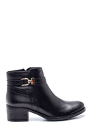 Women's Zippered Mid-Heel Boots | Derimod