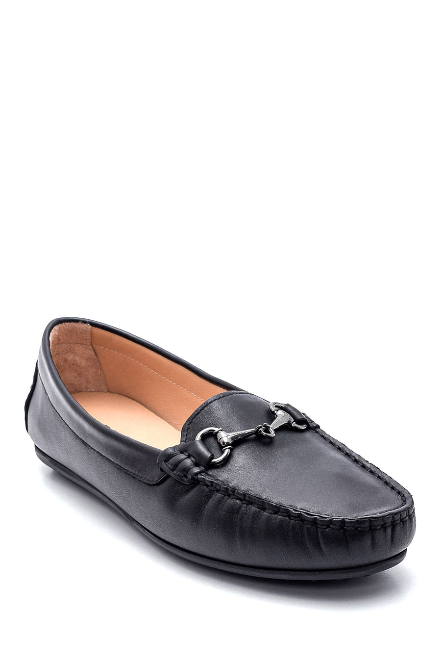 Women's Leather Buckle Loafer