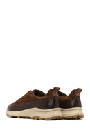 Men's Brown Thick-Soled Leather Casual Sneaker | Derimod