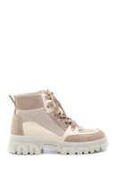 Women's Suede Leather Thick Soled Boots | Derimod