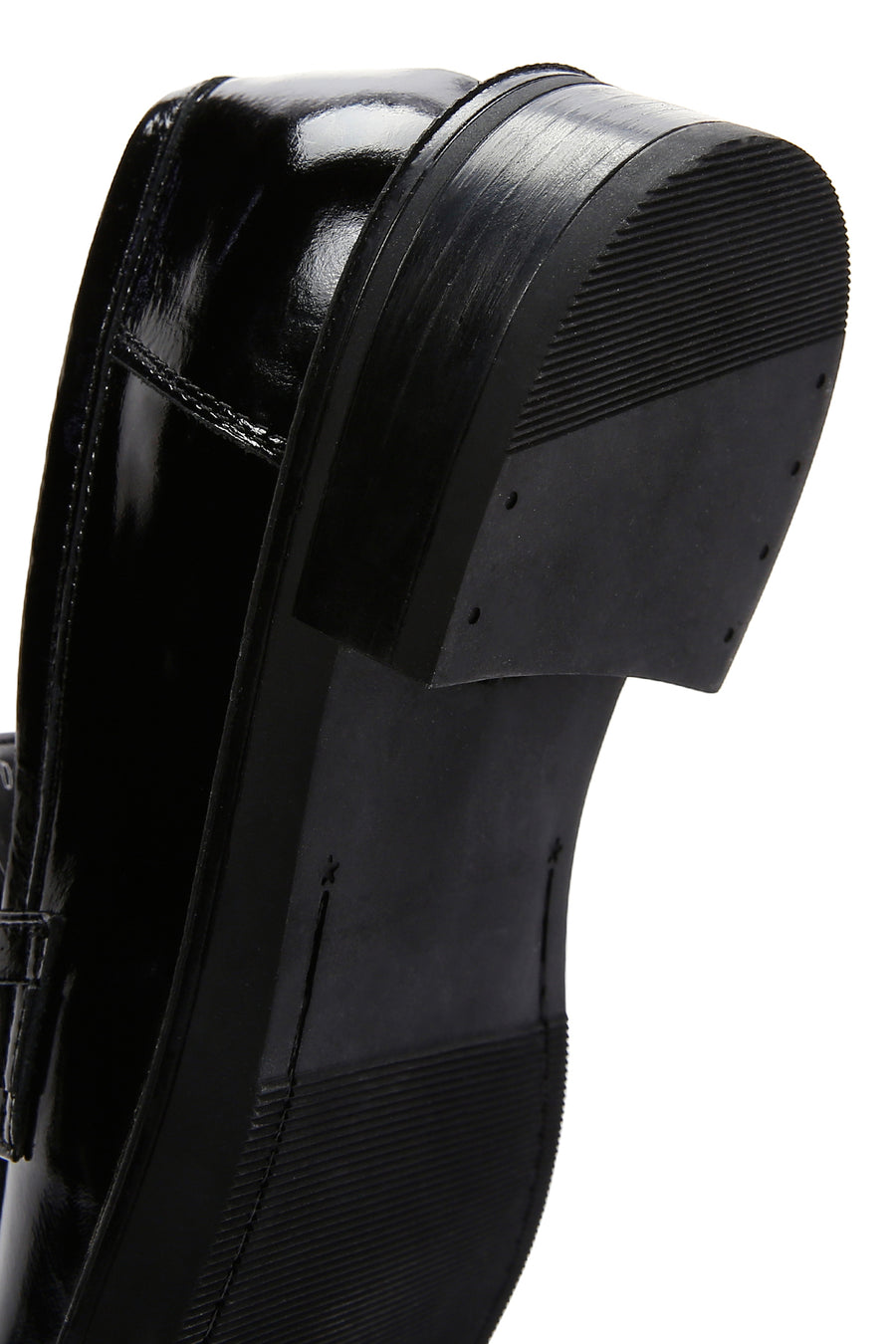 Women's Black Chain Detailed Leather Masculine Loafer