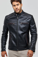 Jerebko Men's Leather Jacket | Derimod