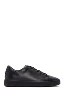 Male Black Lace-Up Leather Sneaker | Derimod