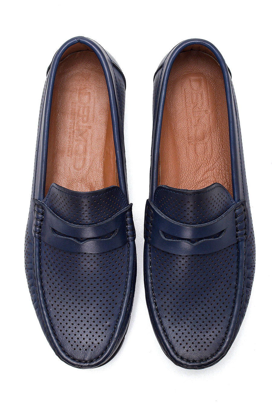 Men's Leather Perforated Casual Loafer