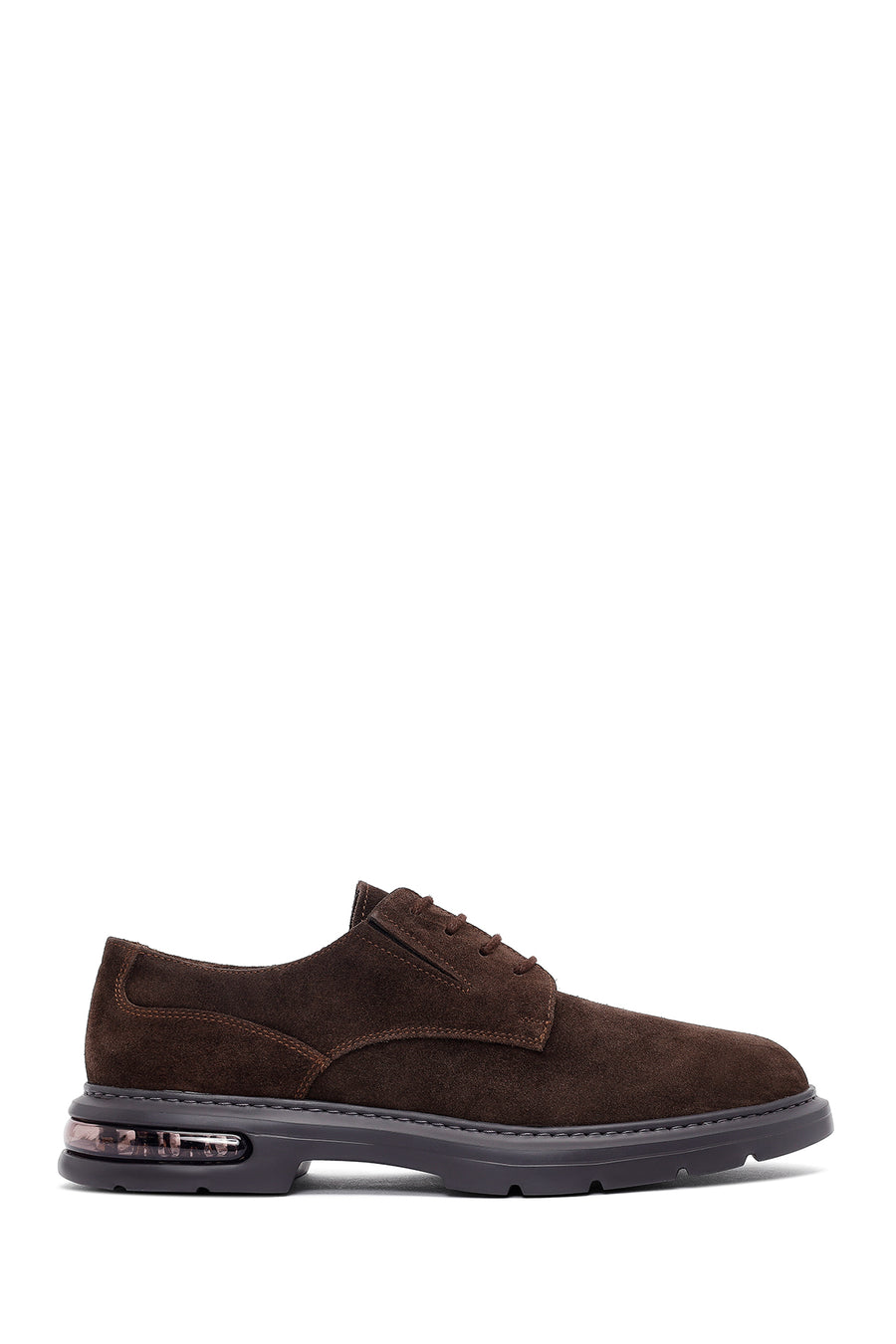 Men's Brown Lace-Up Thick-Soled Suede Leather Casual Shoes 25WFD632510 | Derimod