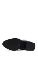 Woman Black Zippered Thick Heel Boots | Derimod