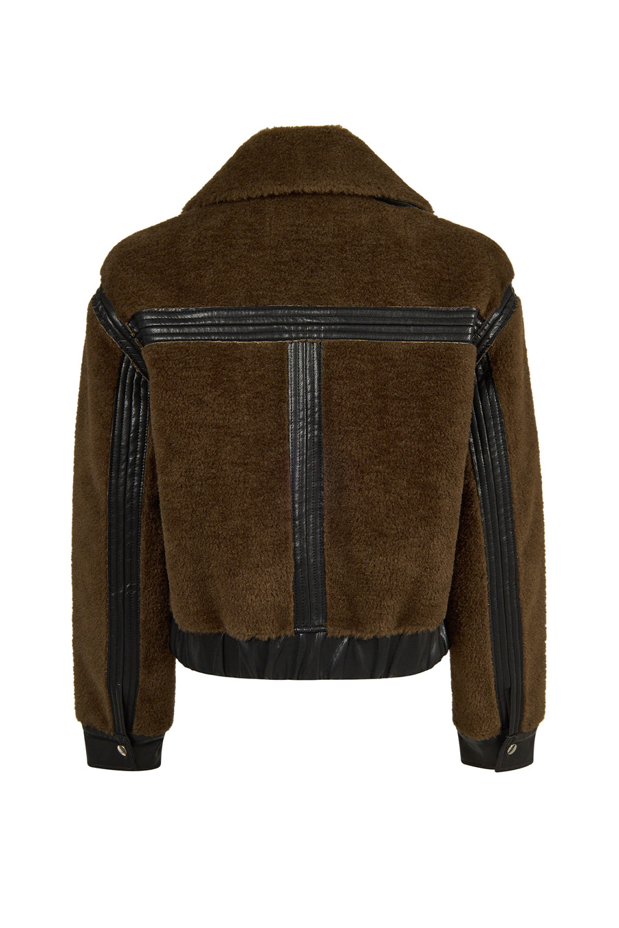 Levi Woman Brown Short Teddy Jacket