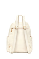 Woman Cream Printed Backpack | Derimod