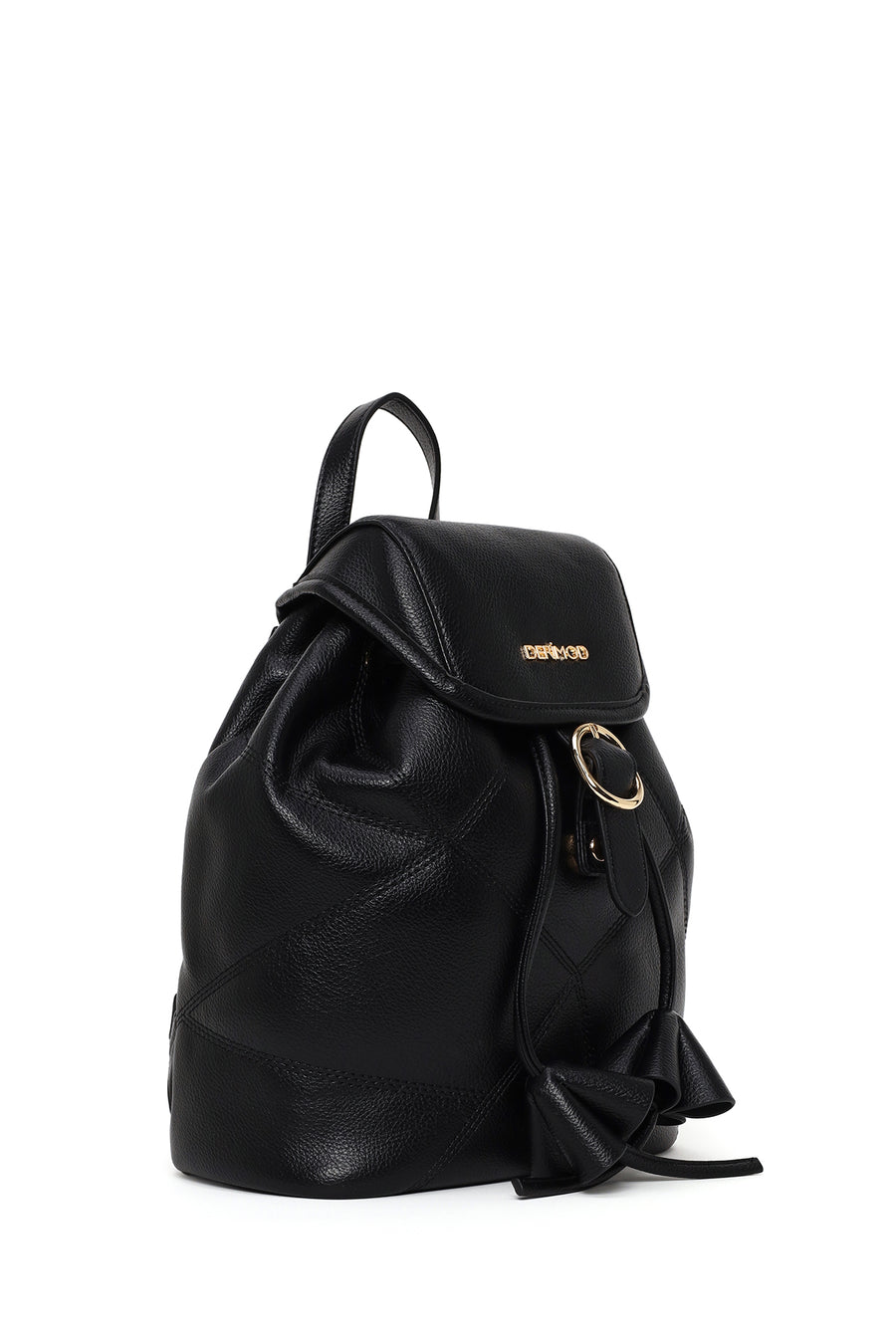 Woman Black Backpack