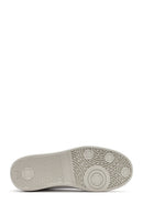 Women's White Lace-Up Leather Sneaker | Derimod